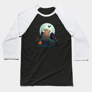 Halloween Capybara Baseball T-Shirt